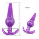 4PCS Silicone Anal Beads G Spot Butt Plug Masturbation Sex Toys