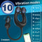 10 Vibrating Thrusting Modes Silicone Prostate Butt Plug With Cock Ring