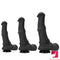 10.04in 11.41in 13.38in Huge Black Animal Horse Dildo Sex Toy