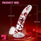9.45in Realistic Silicone Confetti Dildo Flexible Hands-Free Sex Cock Toy