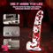 9.45in Realistic Silicone Confetti Dildo Flexible Hands-Free Sex Cock Toy